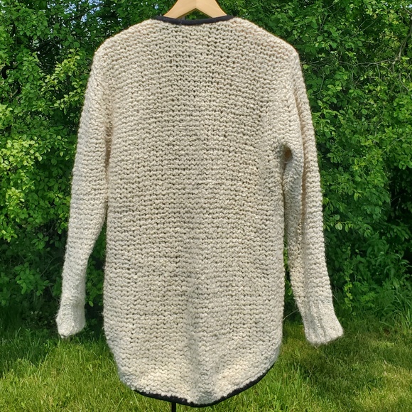 ♻️DONATED ♻️ FREE WILFRED  ALPACA | MERINO CHUNKY KNIT SWEATER - Picture 3 of 6